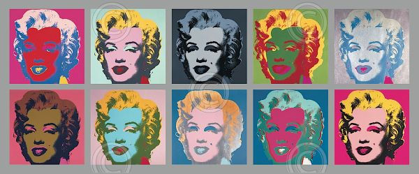 10 Marilyns on White/ウォーホル/ポスター Andy Warhol | 10 Marilyns (1982) | Artsy