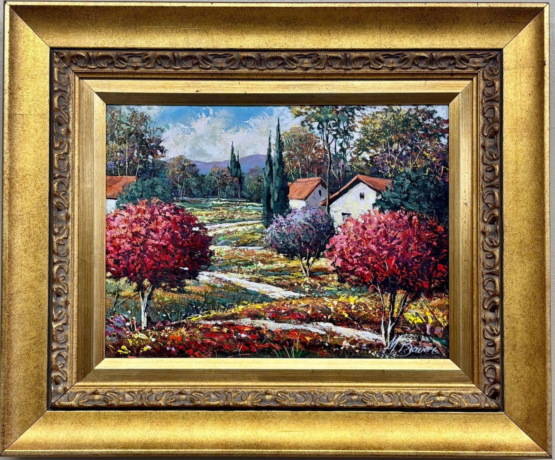 Mark Braver "View From Within" Hand Signed Original Oil Custom Framed Art