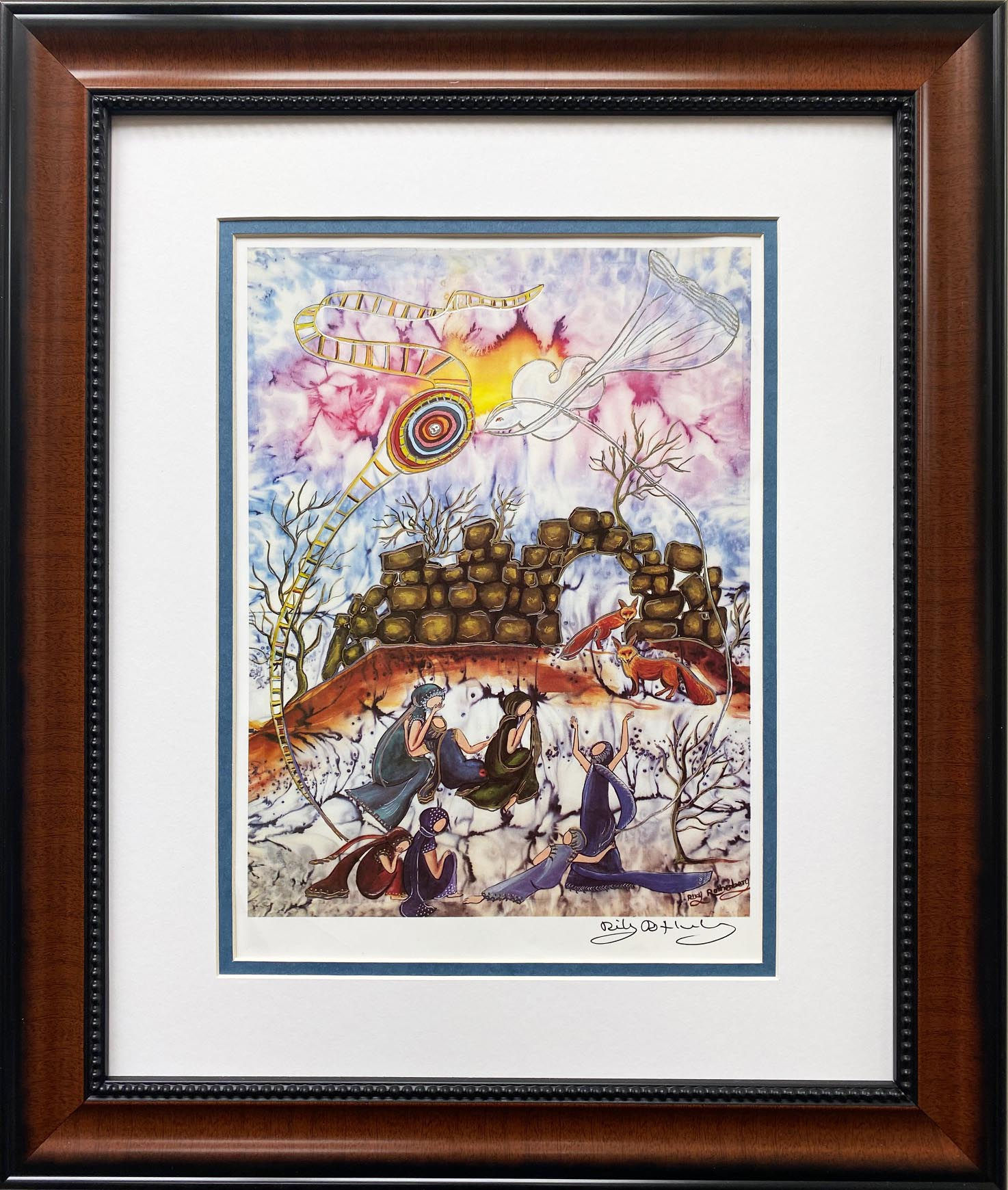Riky Rothenberg "On Mount Zion" Hand Signed Art Biblical Judaic NEW
