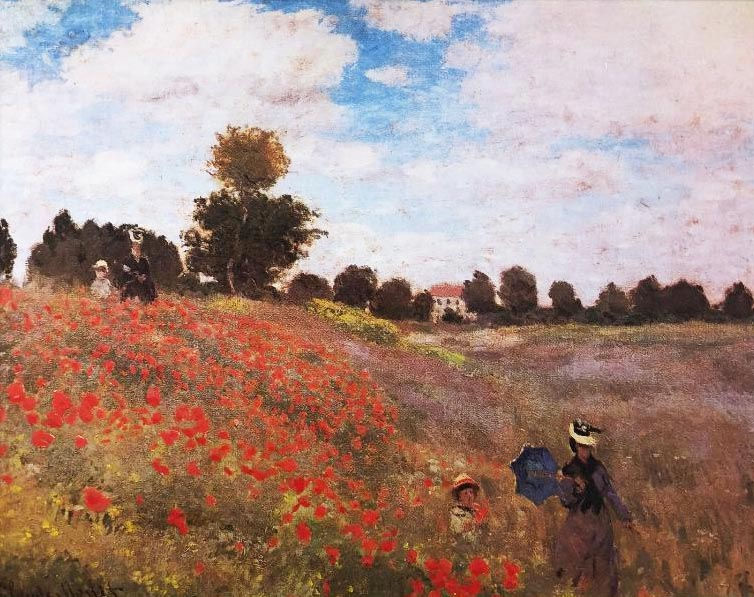 Thumbnail: Claude Monet "Poppy Field" FRAMED Art