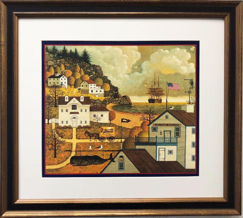 Charles Wysocki "The Wharfs Rat Club" New Custom FRAMED Art