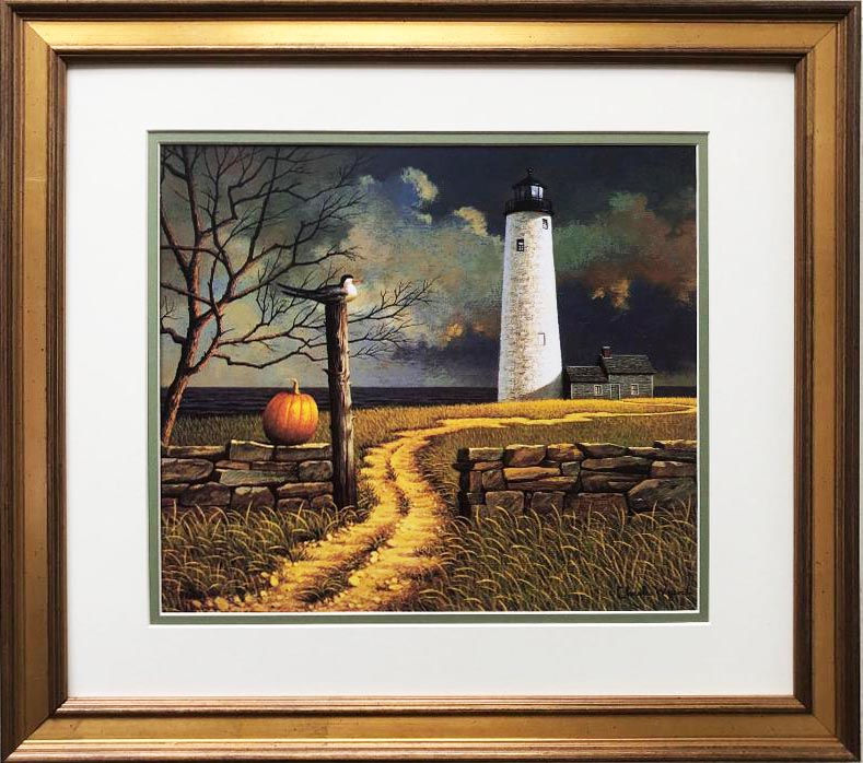 Charles Wysocki "Nantucket Pole Sitter" New CUSTOM FRAMED Art