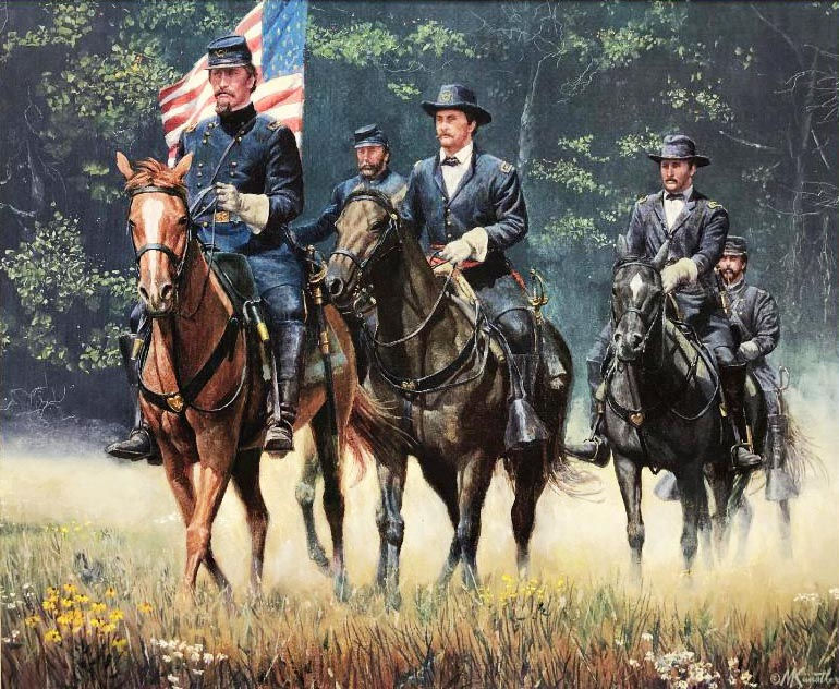 Thumbnail: Mort Kunstler "The Soldiers of Old Glory " NEW CUSTOM FRAMED Civil War Art