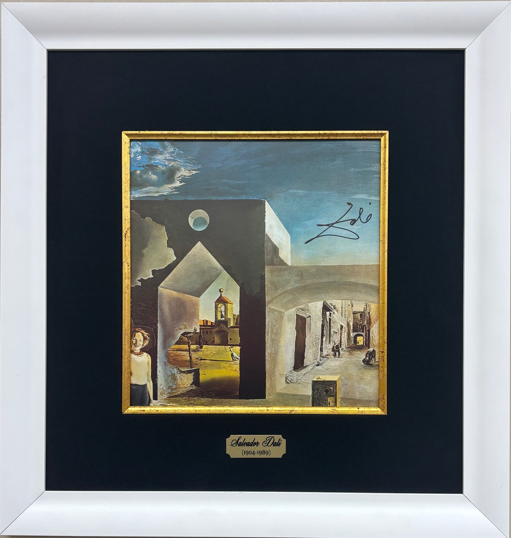 Salvador Dali "Suburbs of a Paranoic Town" Signed FRAMED Art w/ COA