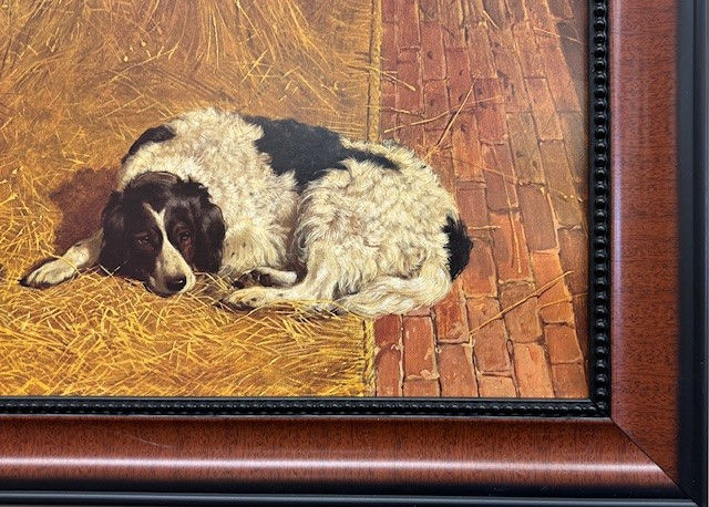 Thumbnail: John Frederick Herring "Askar and Roger in a Loose Box" FRAMED Horse  Art  NEW!