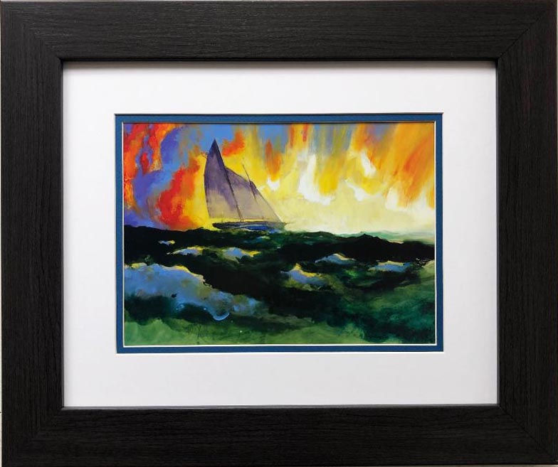 Jamie Wyeth "MYA" CUSTOM FRAMED Americana Art