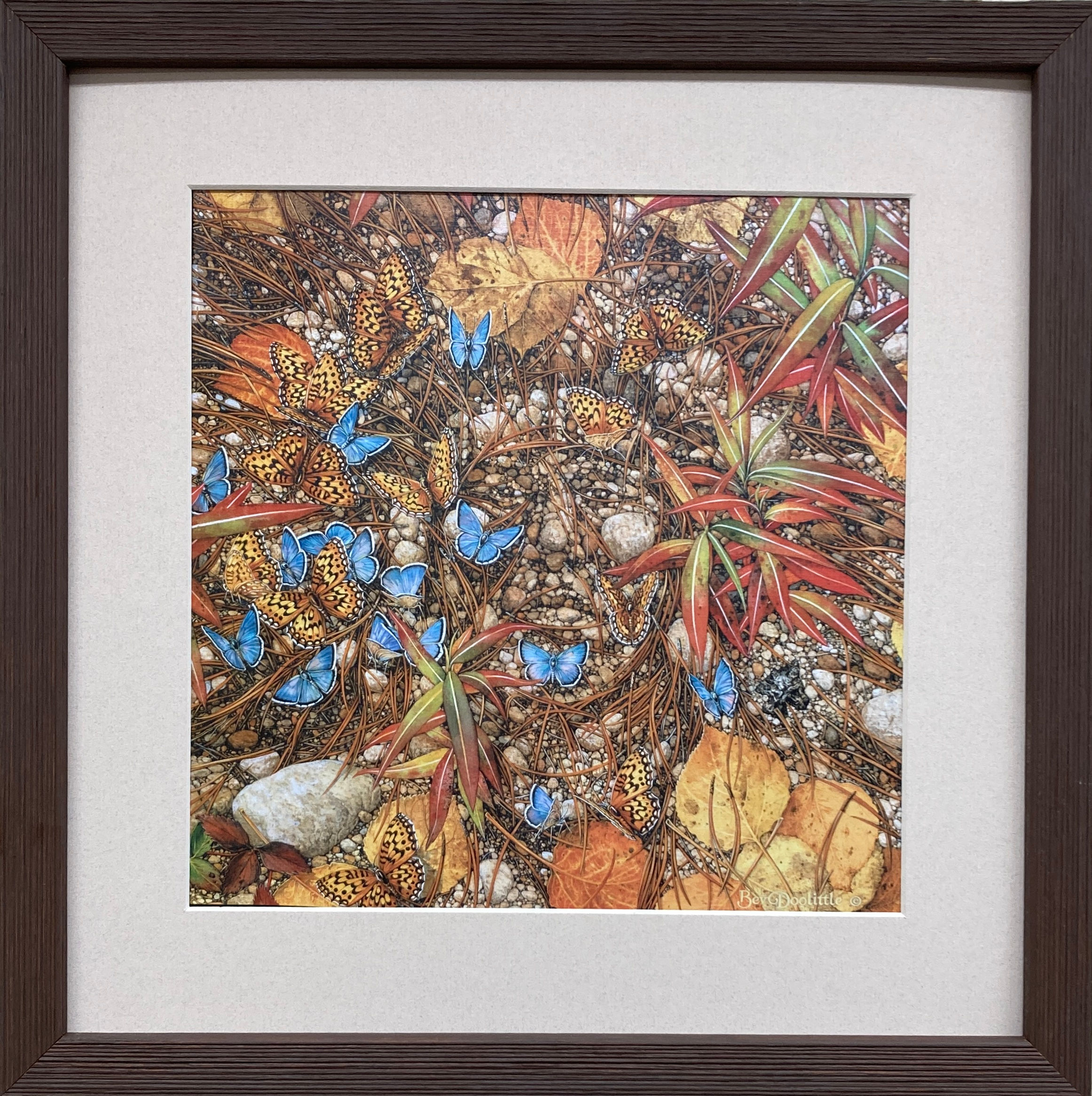 Bev Doolittle "The Spirit Takes Flight" Newly FRAMED American Art Butterfly
