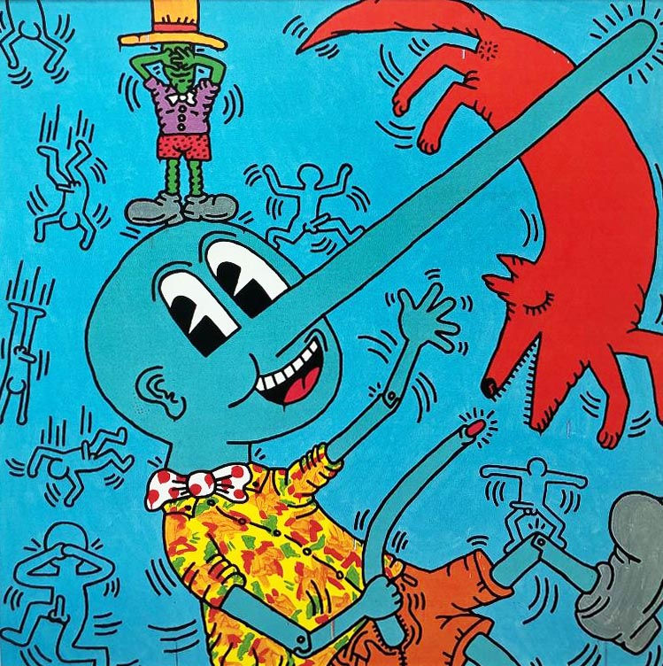 Thumbnail: Keith Haring "Untitled 36" CUSTOM FRAMED Print