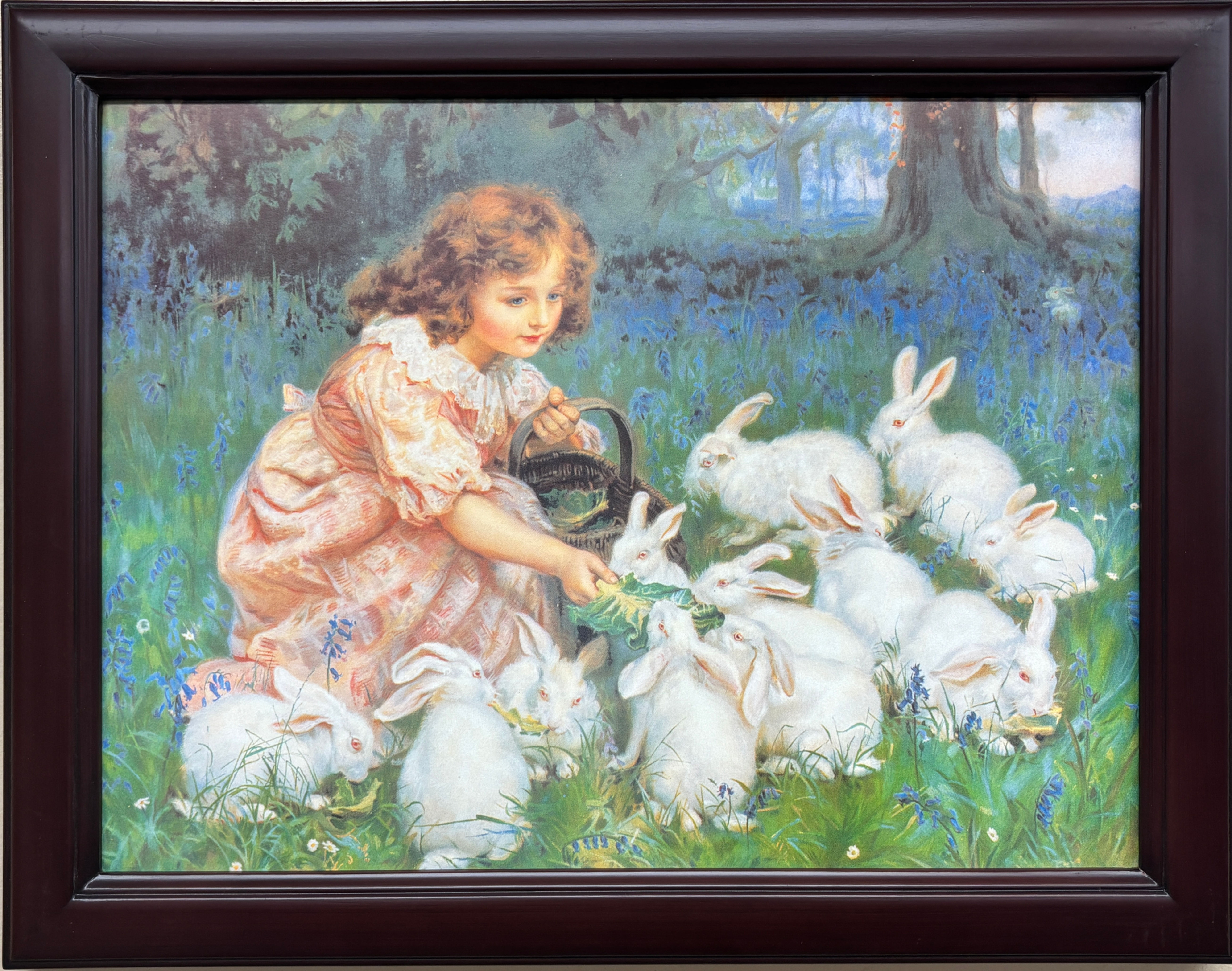 Frederick Morgan "Alice in Wonderland" Custom Framed Victorian Art Girl NEW