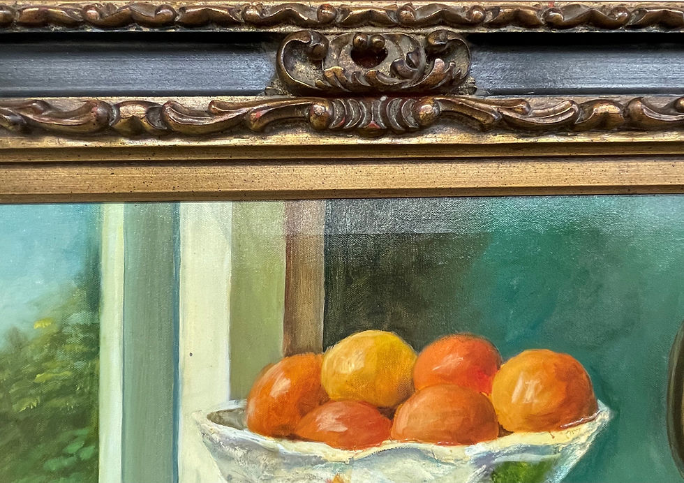 Thumbnail: Z. Huaman "European Still LIfe" Hand Signed Original Oil Framed  Art NEW