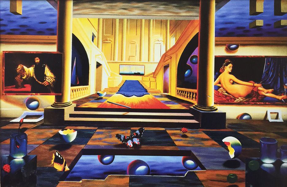 Thumbnail: FERJO "Journey to the Past" Newly CUSTOM FRAMED ART Print Surrealism Rembrandt