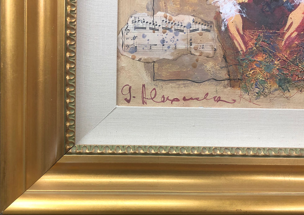 Thumbnail: Alexander and Wissotzky "Memories" Hand Signed Original Oil CUSTOM FRAMED