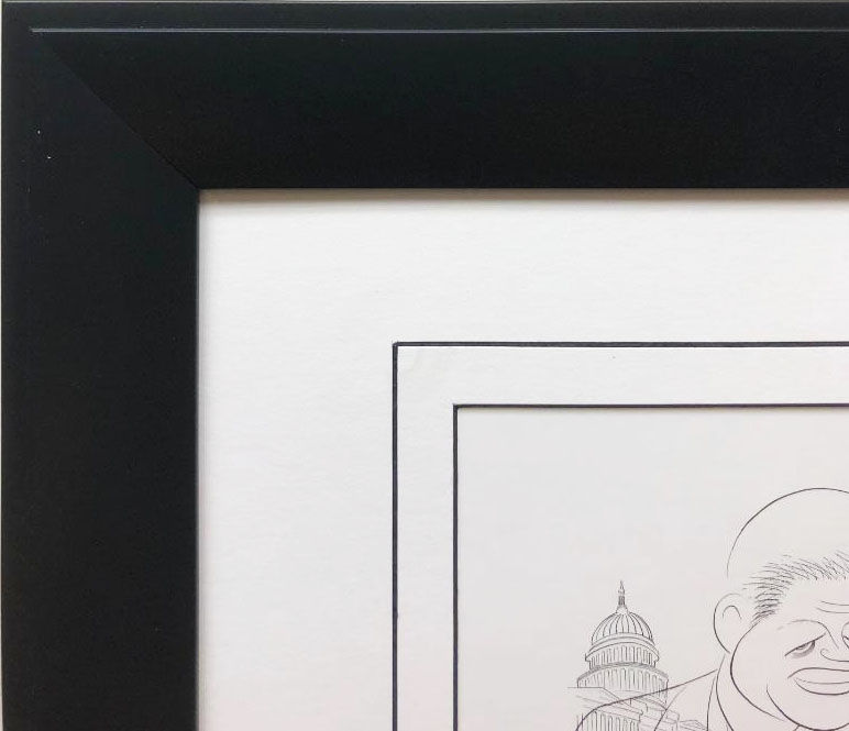 Thumbnail: Al Hirschfeld "World Leaders '62" CUSTOM FRAMED Decorative ART Print