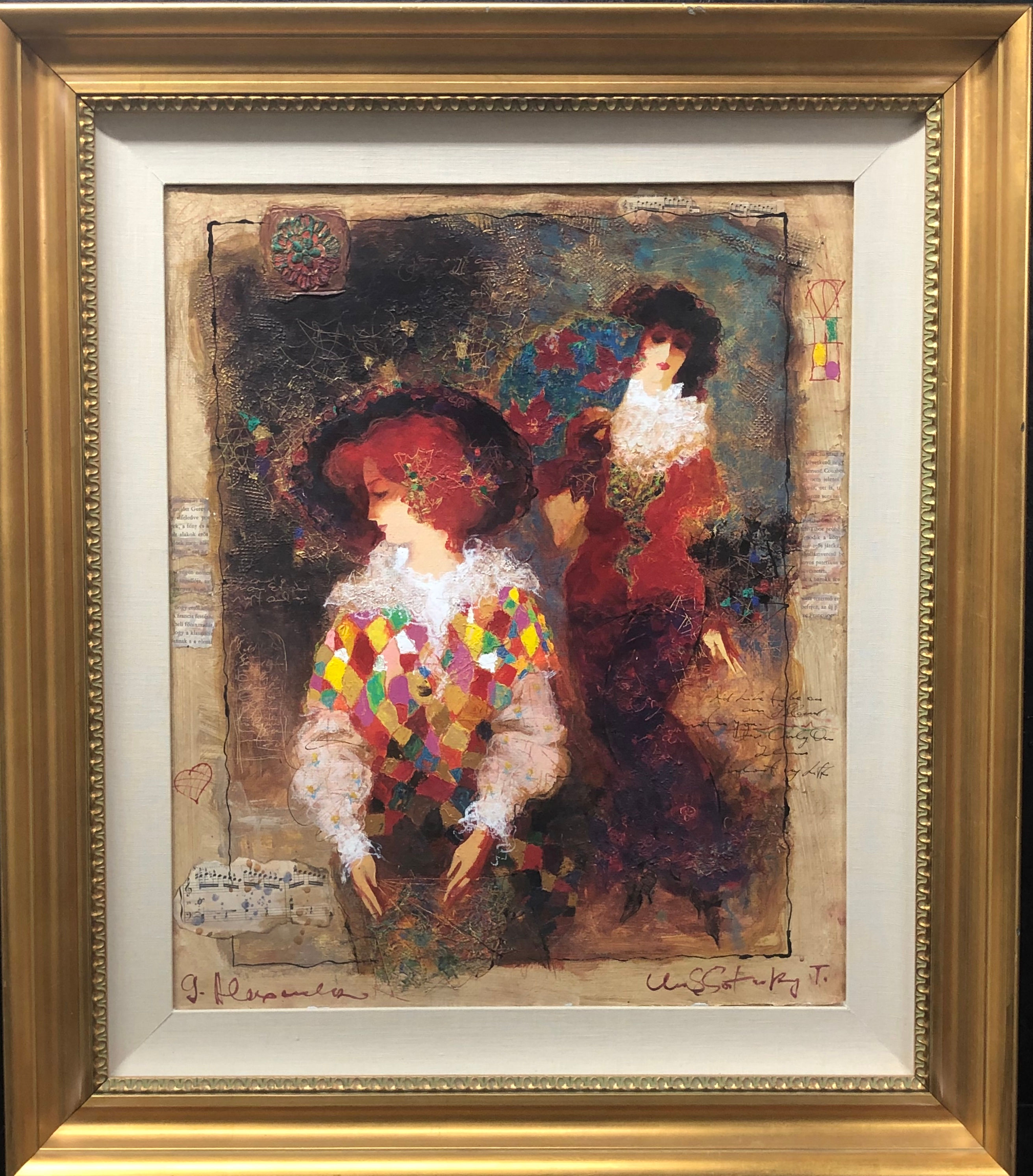 Alexander and Wissotzky "Memories" Hand Signed Original Oil CUSTOM FRAMED