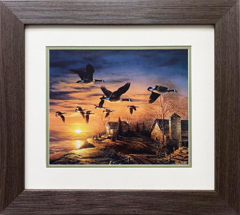 Terry Redlin "Sundown" CUSTOM FRAMED Art Print