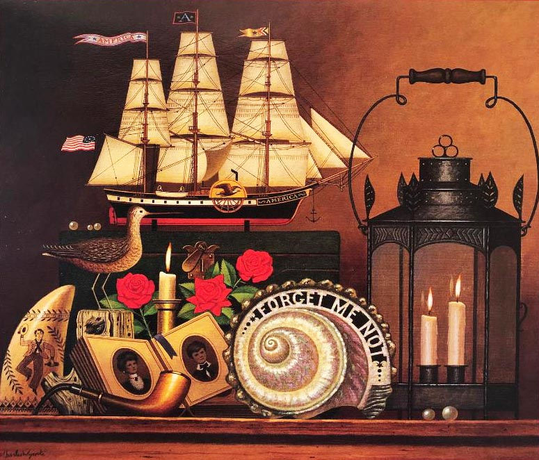 Thumbnail: Charles Wysocki "FORGET ME N0T" New Custom FRAMED Art