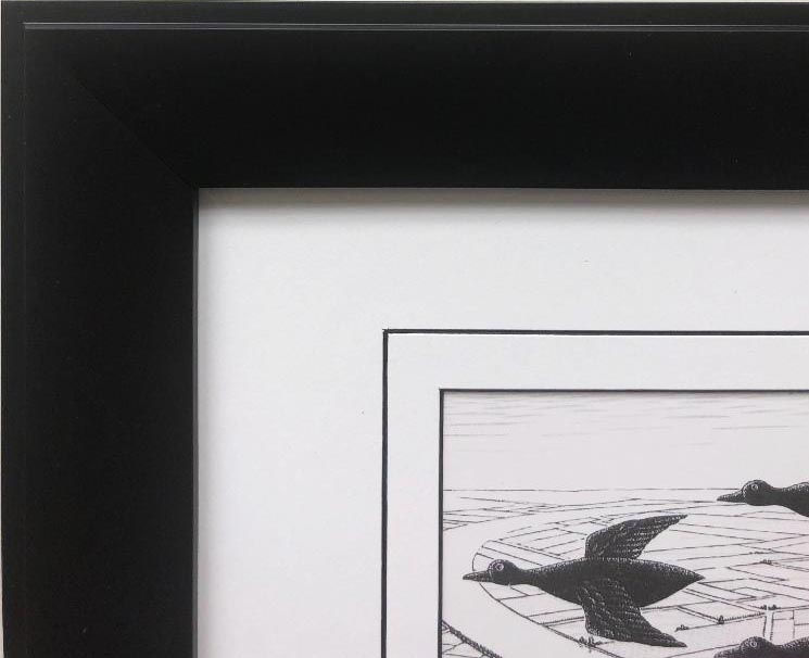 Thumbnail: M.C.Escher "Day and Night" CUSTOM FRAMED Art