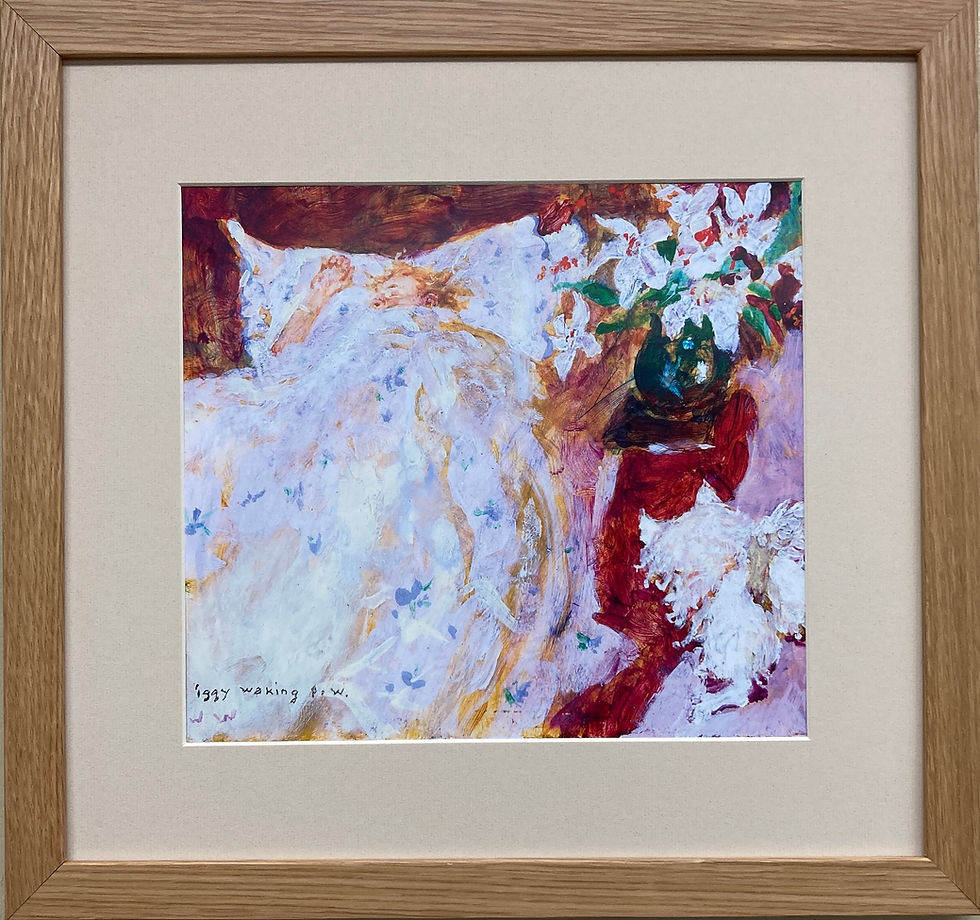 Thumbnail: Jamie Wyeth "Iggy Waking P.W." CUSTOM FRAMED Art Andrew Americana