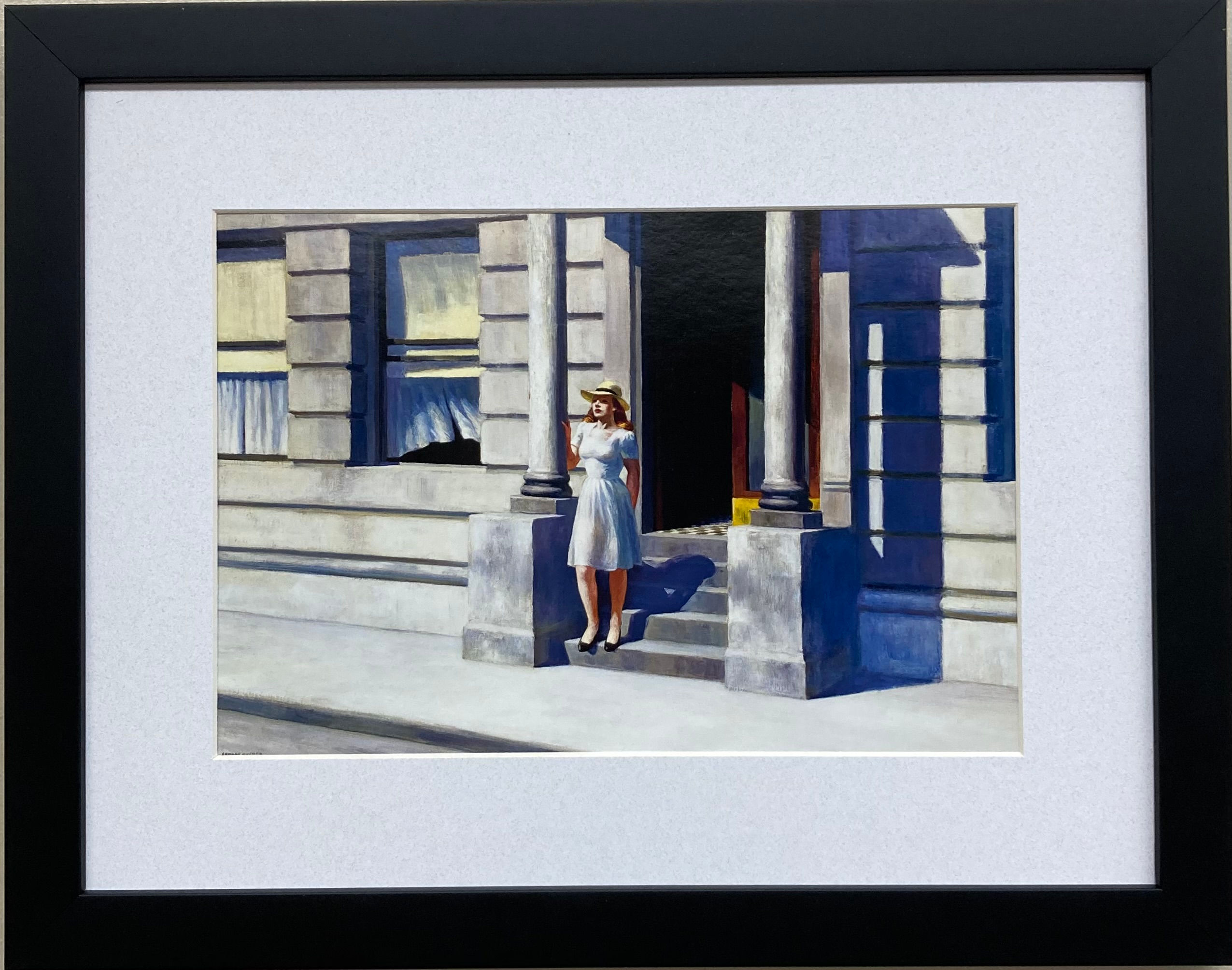 Edward Hopper "Summertime 1943" Newly CUSTOM FRAMED Art Americana