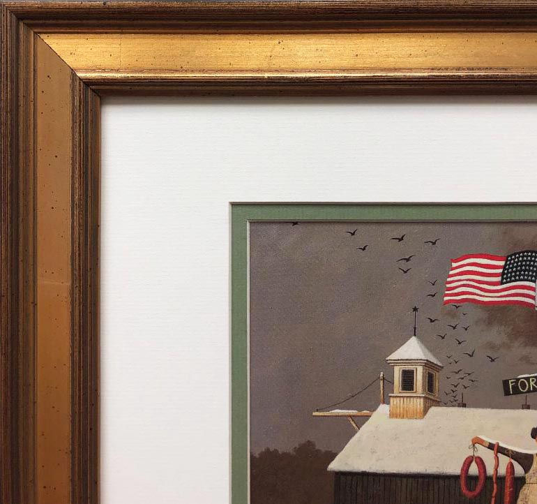 Thumbnail: Charles Wysocki "Our Lady of Sausages" New CUSTOM FRAMED Americana Art