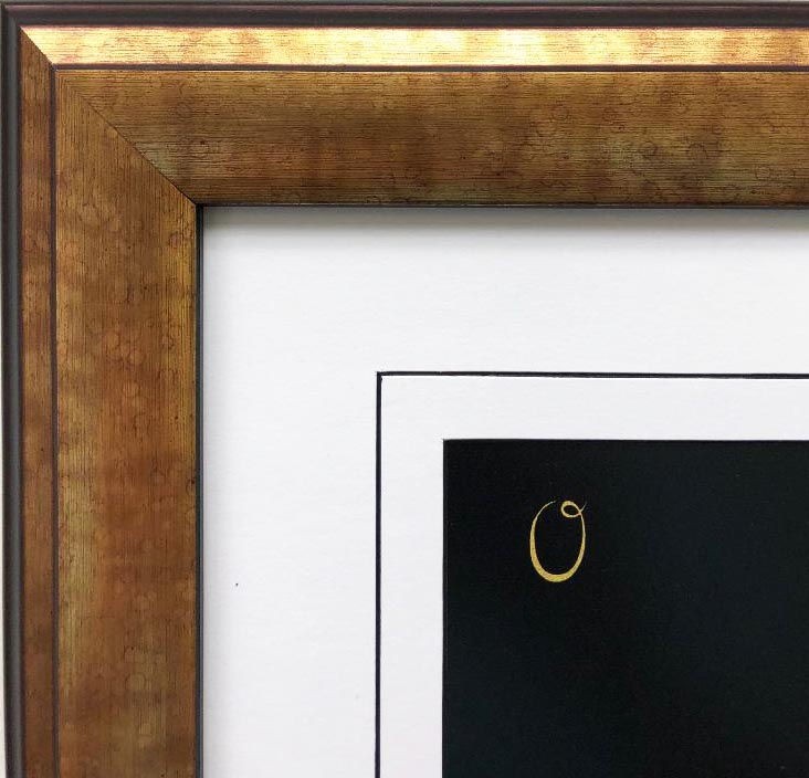 Thumbnail: Erte "O" CUSTOM FRAMED Vintage Print Art Deco Alphabet Letter Suite
