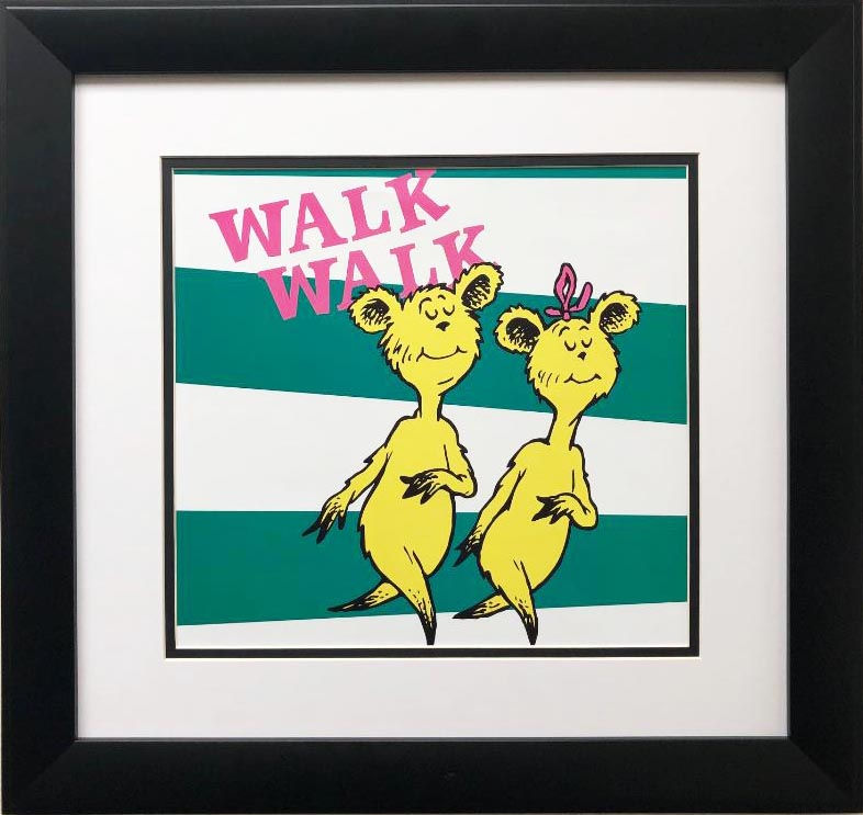 Dr. Seuss "Hop on Pop Kids" NEW FRAMED ART