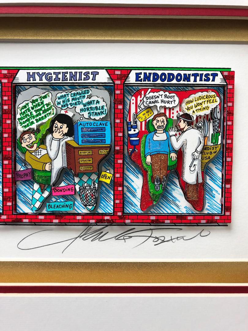 Thumbnail: Charles Fazzino "Never Long in the Tooth" FRAMED Signed # Pop Art