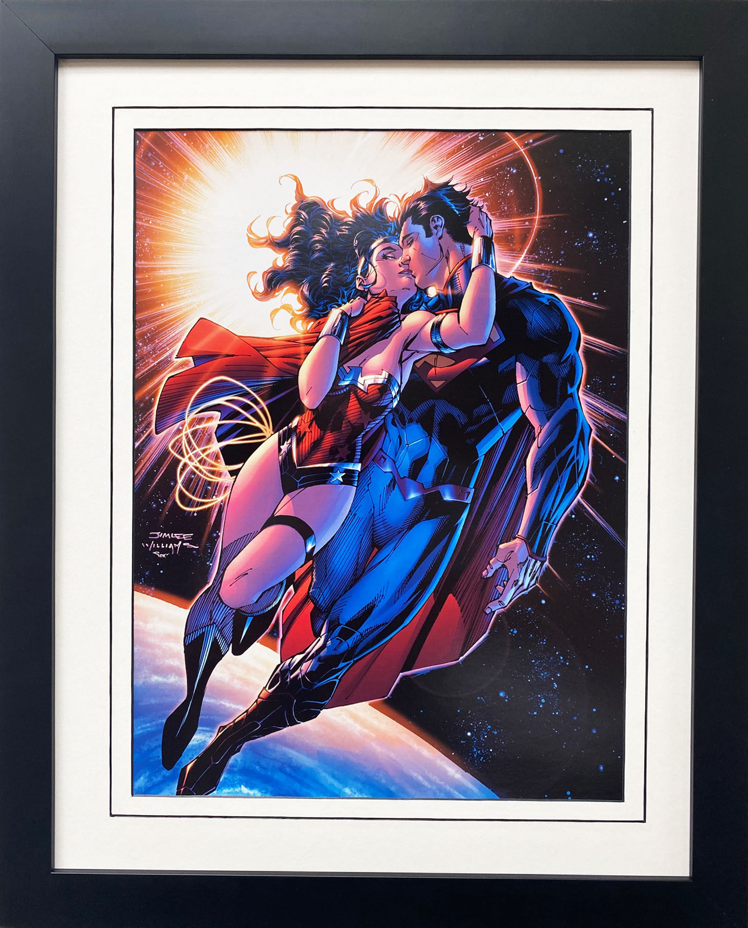DC "Justice League Vol 2 #12" CUSTOM FRAMED Matted Comic Book Poster