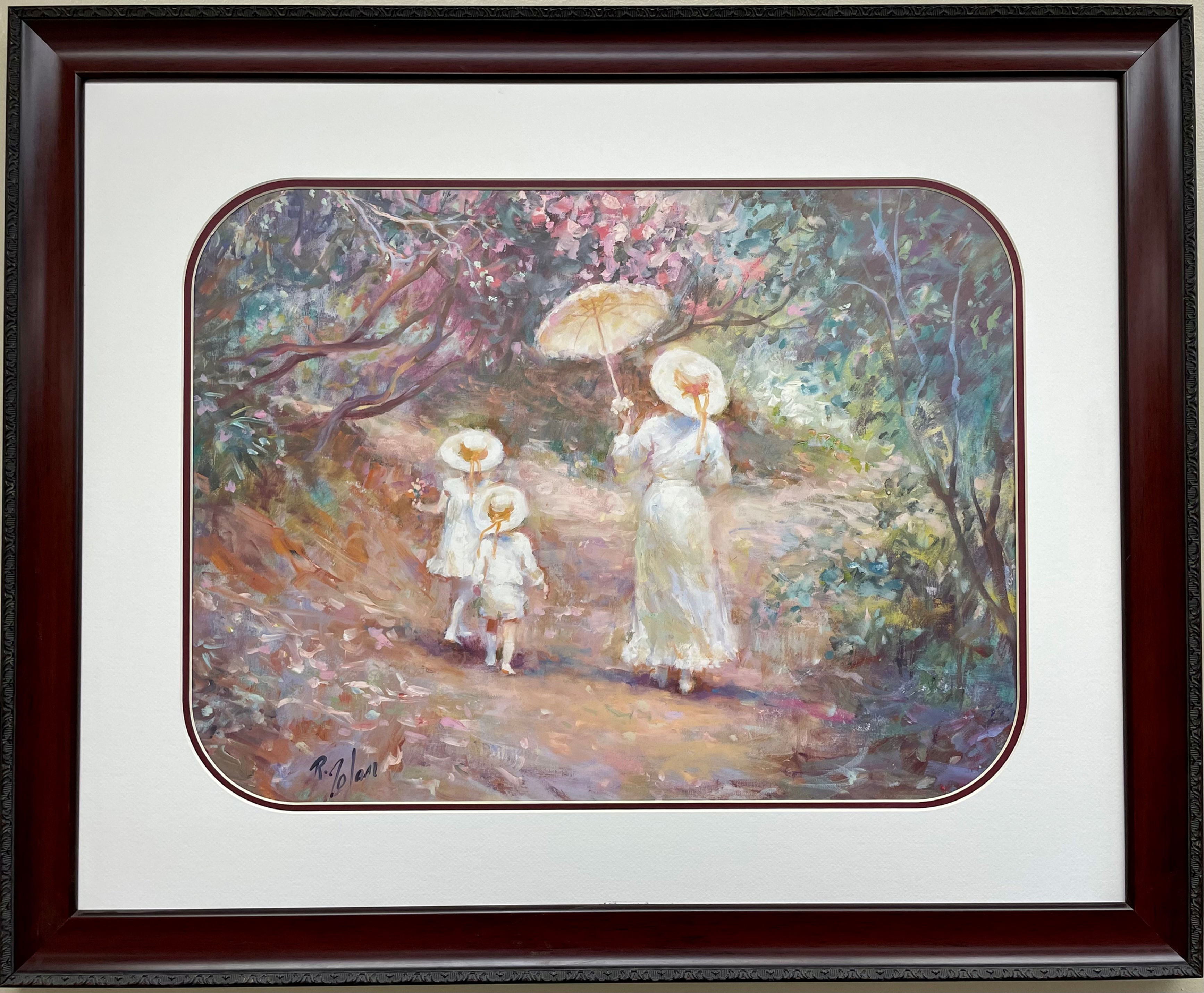 Richard Zolan "Path Home"  Plate Signed Framed Impressionist Art Print  New