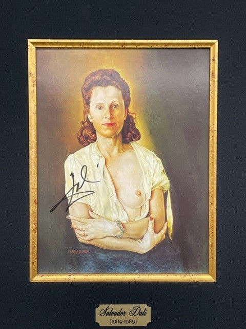 Thumbnail: Salvador Dali "Galina" Hand Signed FRAMED Art with COA Surrealist