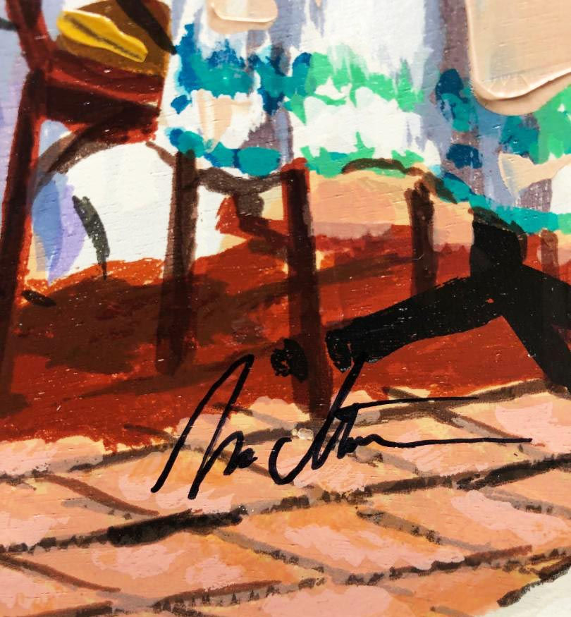 Thumbnail: Anatoly Metlan "Cobblestone Path" Framed Hand Signed Art