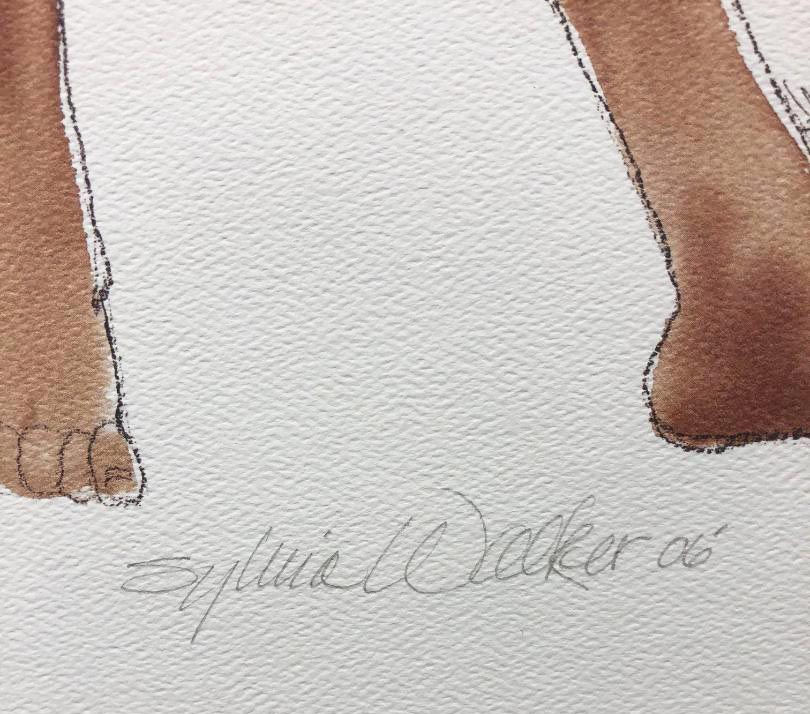 Thumbnail: Sylvia Walker "Ashanti Sisters" CUSTOM FRAMED African American Hand Signed Art
