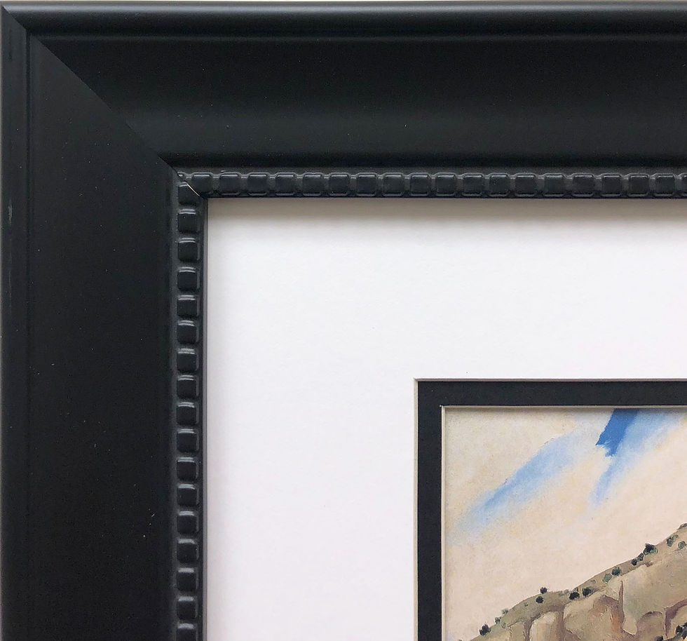 Thumbnail: Georgia O'Keeffe "The Cliff Chimneys" Art Print Custom Framed New