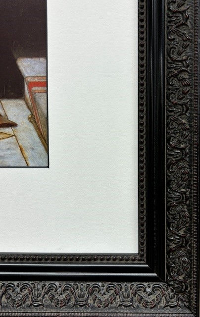 Thumbnail: Jan Verhas "The Broken Flower Pot"  Custom Framed Victorian Children's Art