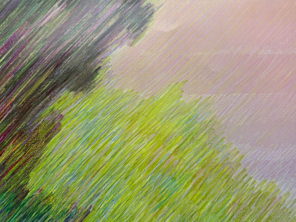 Thumbnail: Marcus Uzilevsky  "Shiloh I" Hand Signed Framed Mid Century Linear Landscape Art