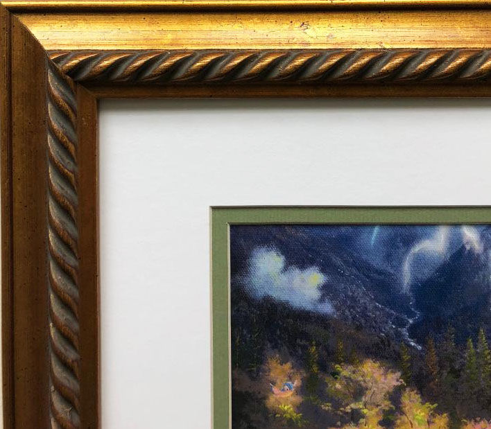 Thumbnail: Thomas Kinkade "Bambi's First Year" New CUSTOM FRAMED Art Print