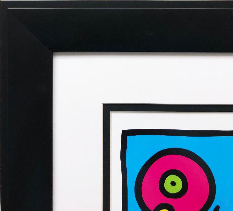 Thumbnail: Keith Haring "KH07" CUSTOM FRAMED Art Lithograph
