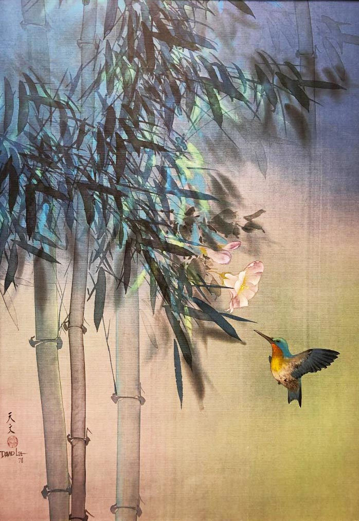 Thumbnail: David Lee "Evening Flight" Custom Framed Art