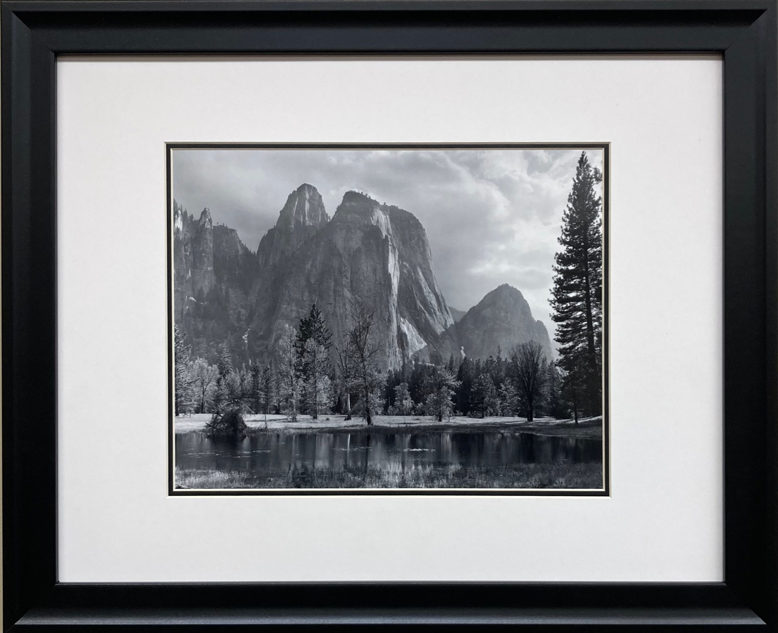 Ansel Adams "Cathedral Rocks" NEWLY CUSTOM FRAMED lithograph ART PRINT photo