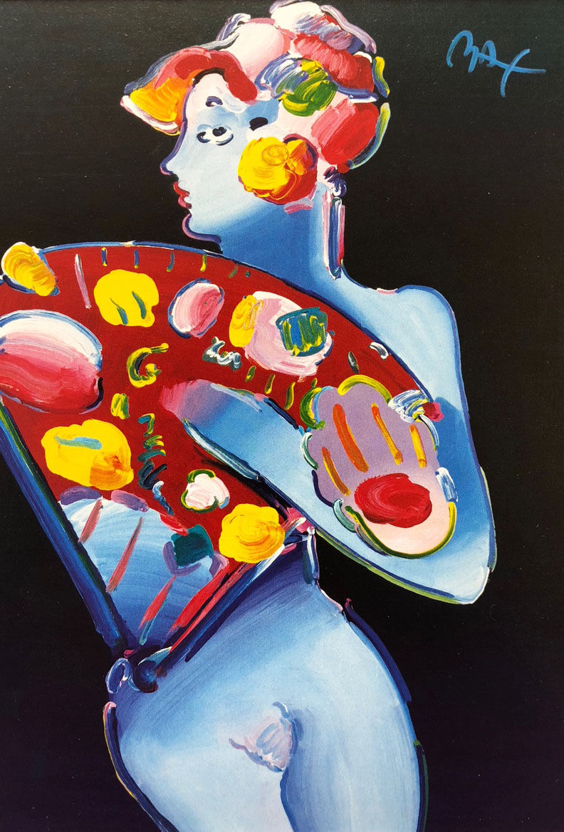 Thumbnail: Peter Max "Blue Fan Dancer"