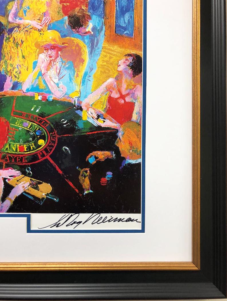 Thumbnail: LeRoy Neiman "Desert Inn Baccarat" Hand Signed Offset Lithograph