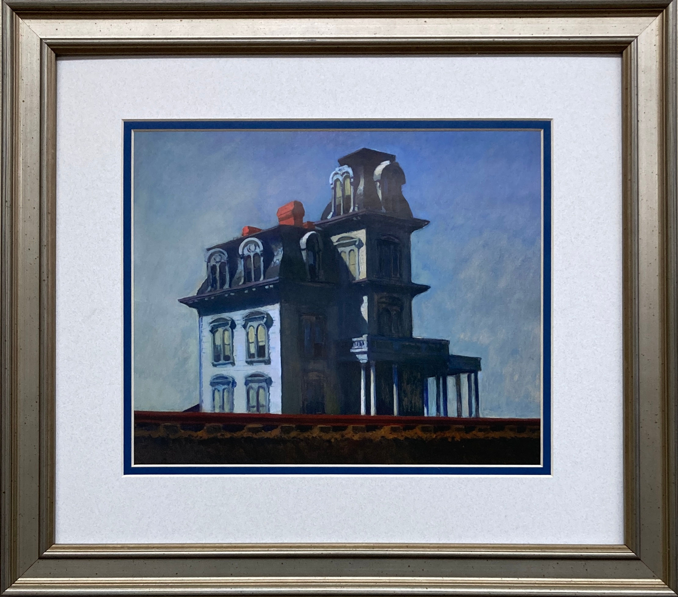 Edward Hopper "House by the Railroad 1925"  Newly CUSTOM FRAMED Art Americana