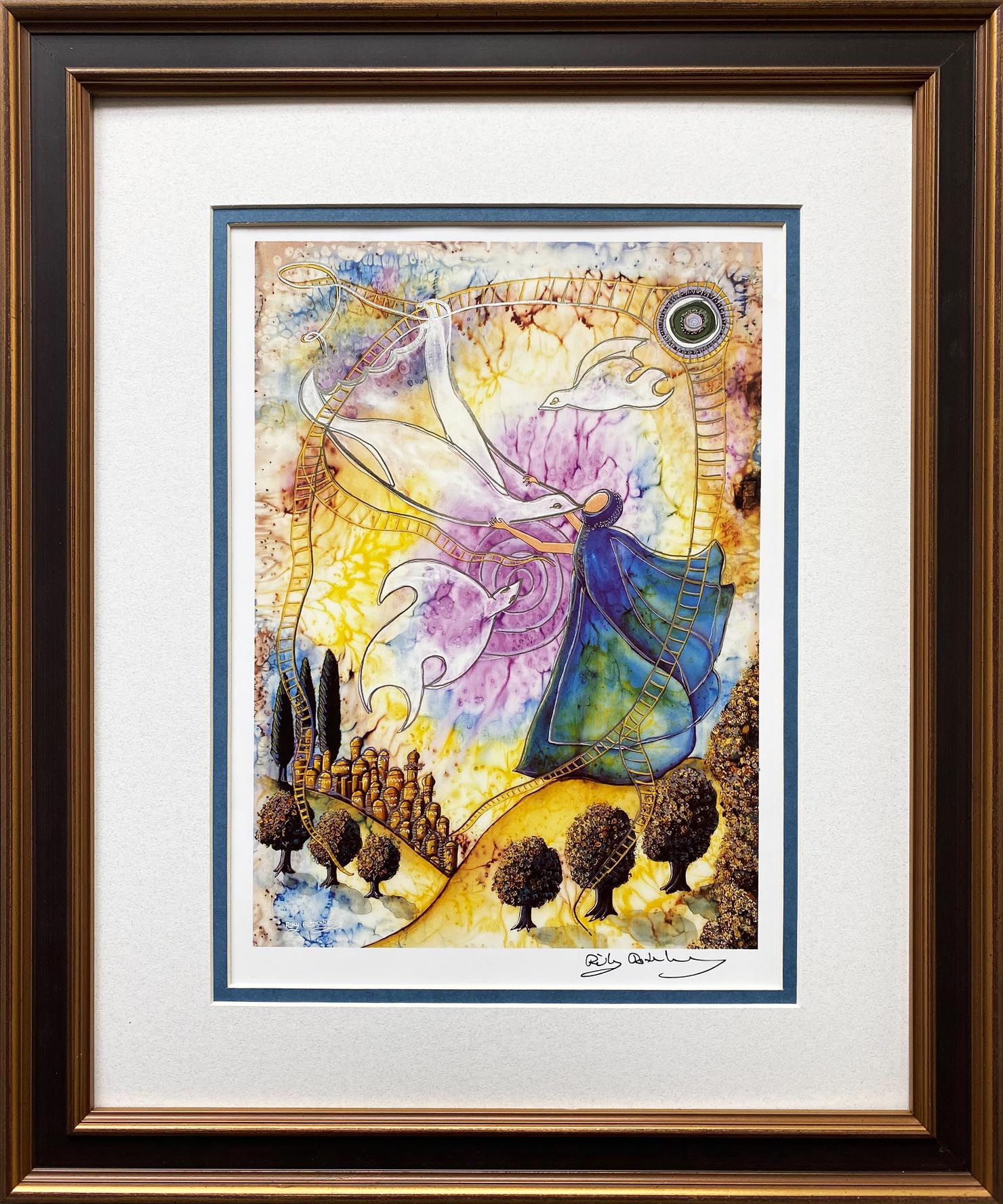 Riky Rothenberg "Mevasseret Yerushalayim" Signed Art Biblical Jerusalem NEW