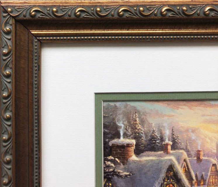 Thumbnail: Thomas Kinkade "Sweetheart Holiday" New CUSTOM FRAMED Art Print