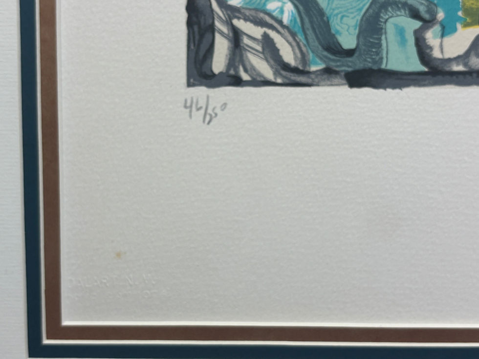 Thumbnail: Salvador Dali "Dawn (Six of Swords) from Papillons Anciennes" Hand Signed, 1976