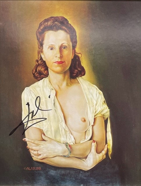 Thumbnail: Salvador Dali "Galina" Hand Signed FRAMED Art with COA Surrealist