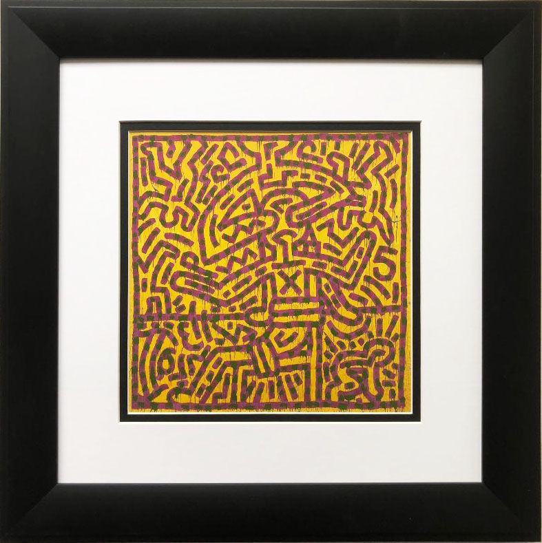 Keith Haring "Untitled #26" CUSTOM FRAMED Print
