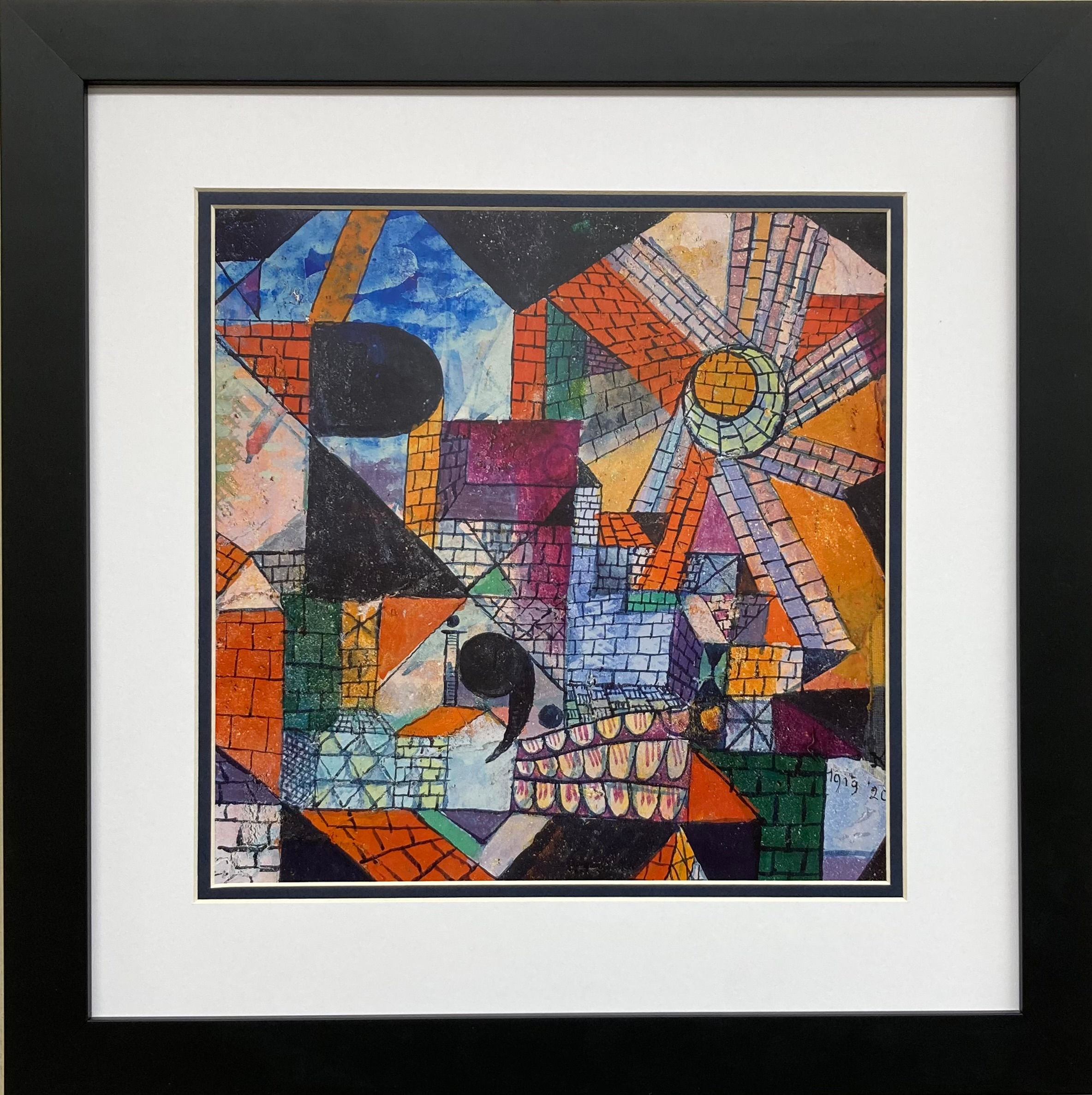 Paul Klee "City R 1919 (Detail)" NEWLY CUSTOM FRAMED Print Art Expressionism