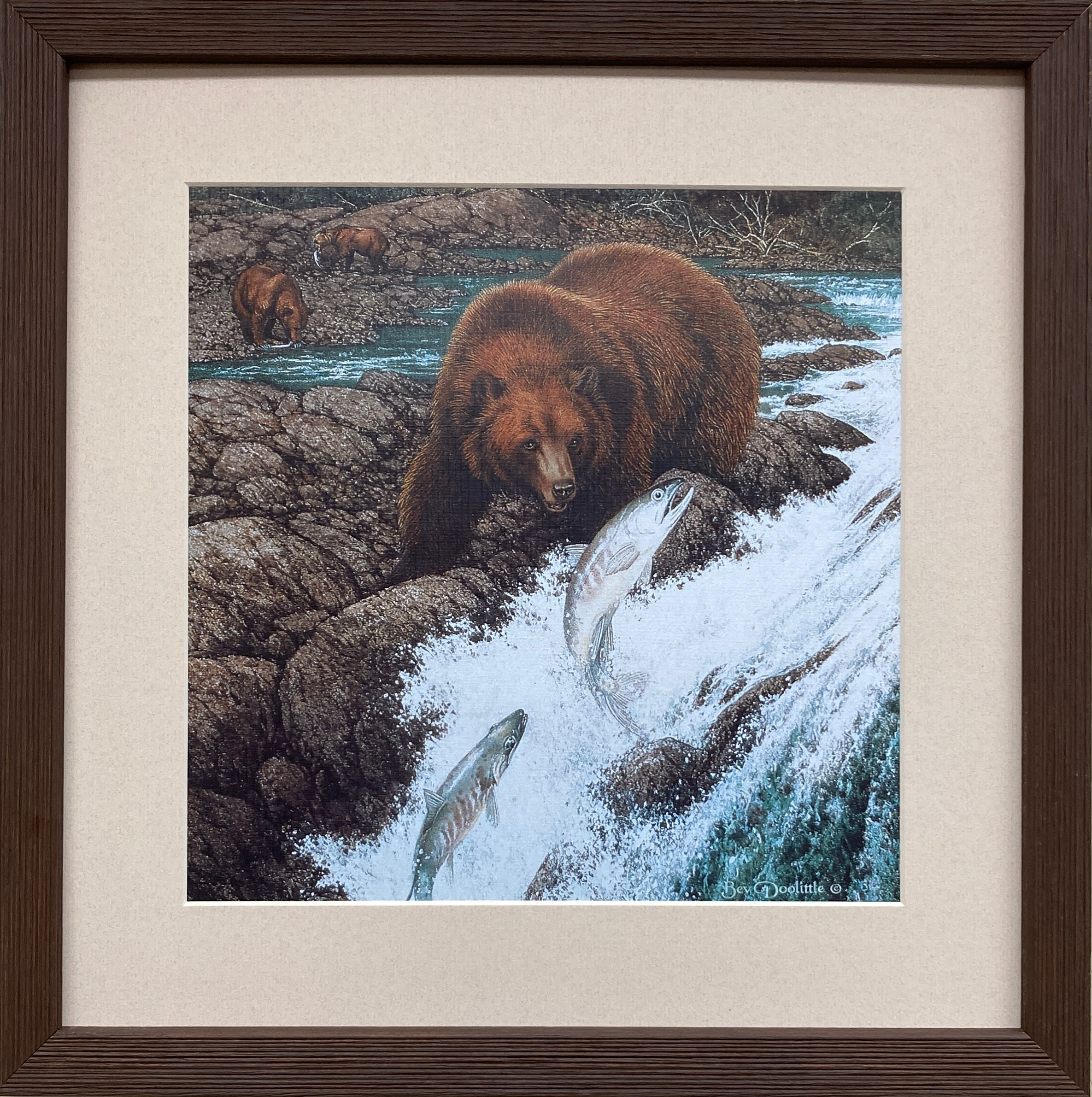 Bev Doolittle "Real Bear" Newly FRAMED American Art Artist