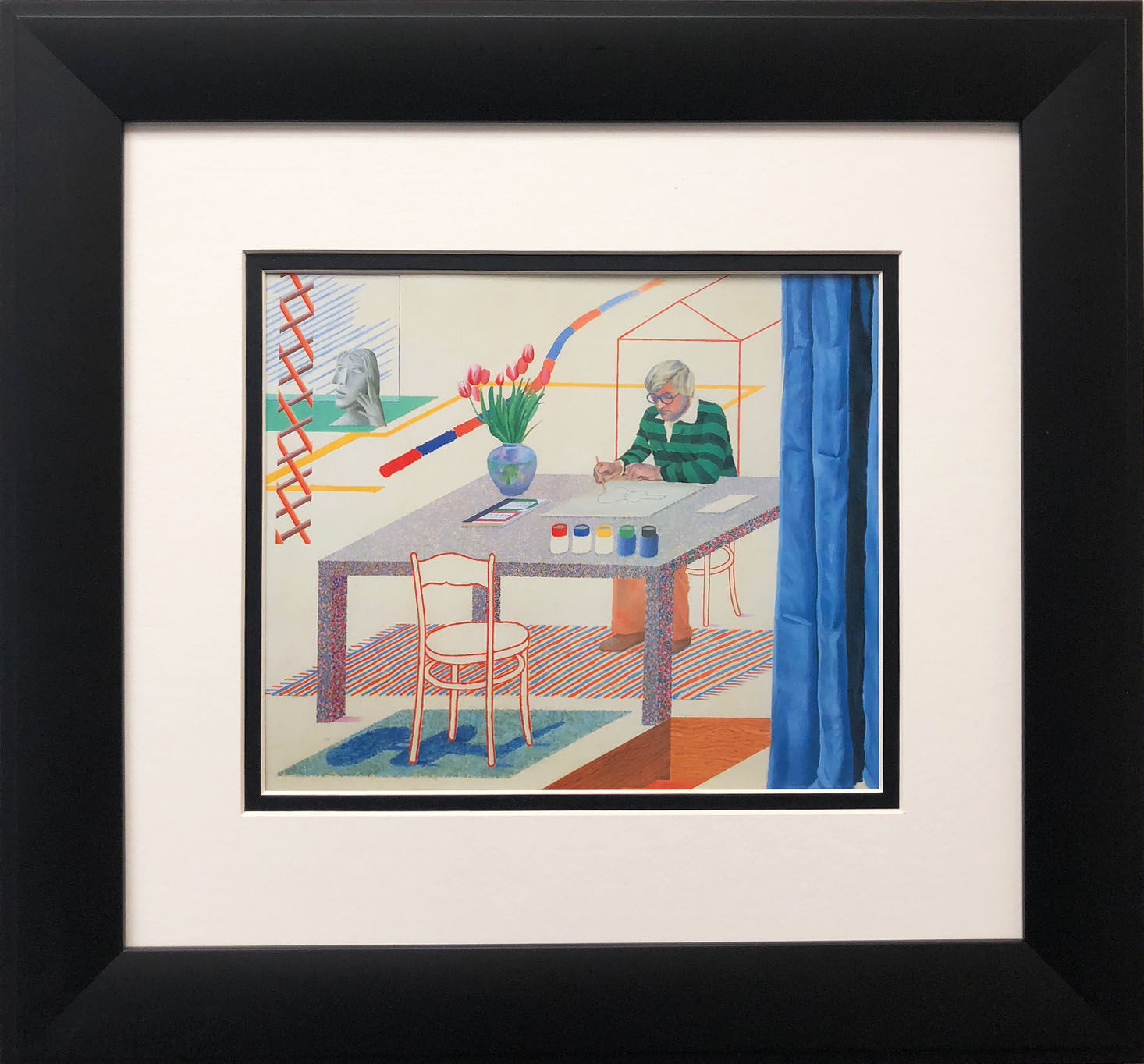 David Hockney "Self Portrait with Blue Guitar" Book Folio